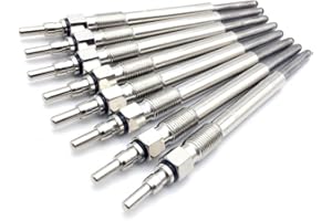 Ensun 8 Pcs Diesel Glow Plug - Dual Coils Fast Start - Compatible with - 1995-2003 Excursion F250 F350 Super Duty 7.3L Powerstroke replace ZD-11 F4TZ-12A342-BA