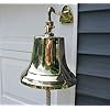 Ships-Bell-Large-Solid-Brass-Wmounting-Bracket-NEW