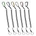 VIMOV Fishing Lanyard (6 Pack), Multi-Colored Safety Rope Wire Steel for Securing Pliers, Lip Grips, Fish Tackle Tool in Boating, Angling, Kayak, Wading, Camping and Hunting