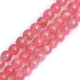 GEM-Inside Natural Rhodochrosite Gemstone Loose Beads AAA Grade Pink Argentina 3mm Round Crystal Energy Stone Power Beads for Jewelry Making 15"