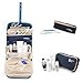 iYaYoo 3-in-1 Hanging Foldable Toiletry Organizer Cosmetic Bag, Navy Blue