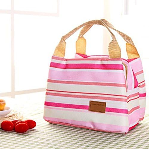 Canvas Picnic Lunch Bag Tote Insulated Cooler Travel Zipper Organizer Box