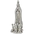 Design Toscano HF160280 Our Lady of Fatima Religious Garden Statue, Large, antique stone