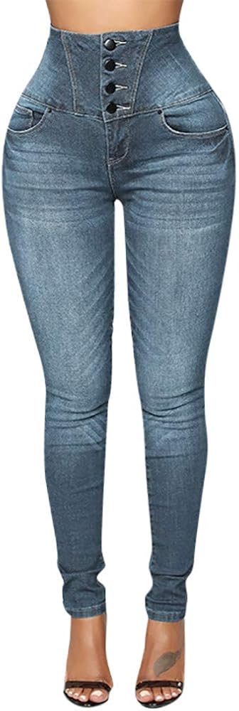 K Youth Vaqueros Cenidos De Tiro Alto Mujer Elastico Leggings