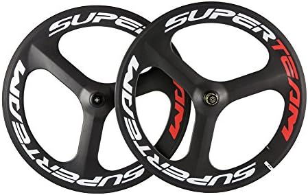 Queen Bike Carbon Tri Spoke Wheel 700c Road Bike Wheelset Matte Finish Clincher Wheelset