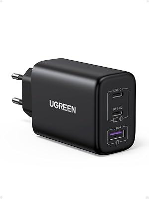 Carregador USB C Zapix 65W, Adaptador de Alimentação Tipo A PD 3.0 PPS Compatível com Galaxy S25/S25+/S25 Ultra/S24/S23, MacBook, iPad Pro/Air, iPhone 17 Pro MAX Air/16/15/14, Google Pixel
