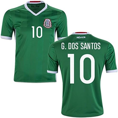 Fan Kitbag Mexico Dos Santos #10 Men's Home/Away Soccer Jersey Adult Premium Gift Kitbag ✮ GIFT PACKAGING Soccer Ball Drawstring Backpack