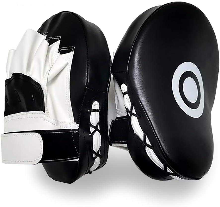 Valleycomfy Boxing Curved Focus Punching Mitts- Leatherette Training Hand Pads, Ideal for Karate, Muay Thai Kick, Sparring, Dojo, Martial Arts : Sports & Outdoors