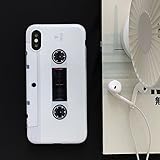 iPhone X Case, iPhone 10 Case, Ebetterr Retro Cassette Tape Protective Cover Shell, Slim Fit Shockproof Soft Flexible TPU Gel Silicone Case for iPhone X (2017)