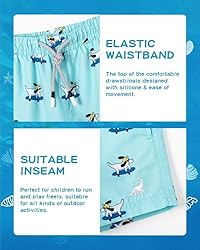 SURF CUZ Boys Swim Trunks Toddler Swim Shorts UPF