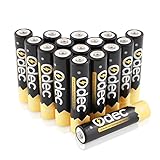 Odec AAA Rechargeable Batteries, 1000mAh NiMH Deep Cycle Battery Pack Low Self Discharge with Case- 16 Pack