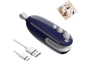 Mini Bag Sealer,2 in 1 Heat Sealer with Cutter,Rechargeable Bag Sealer,Portable Bag Sealer Heat Seal,for Keep Plastic Bags Fo