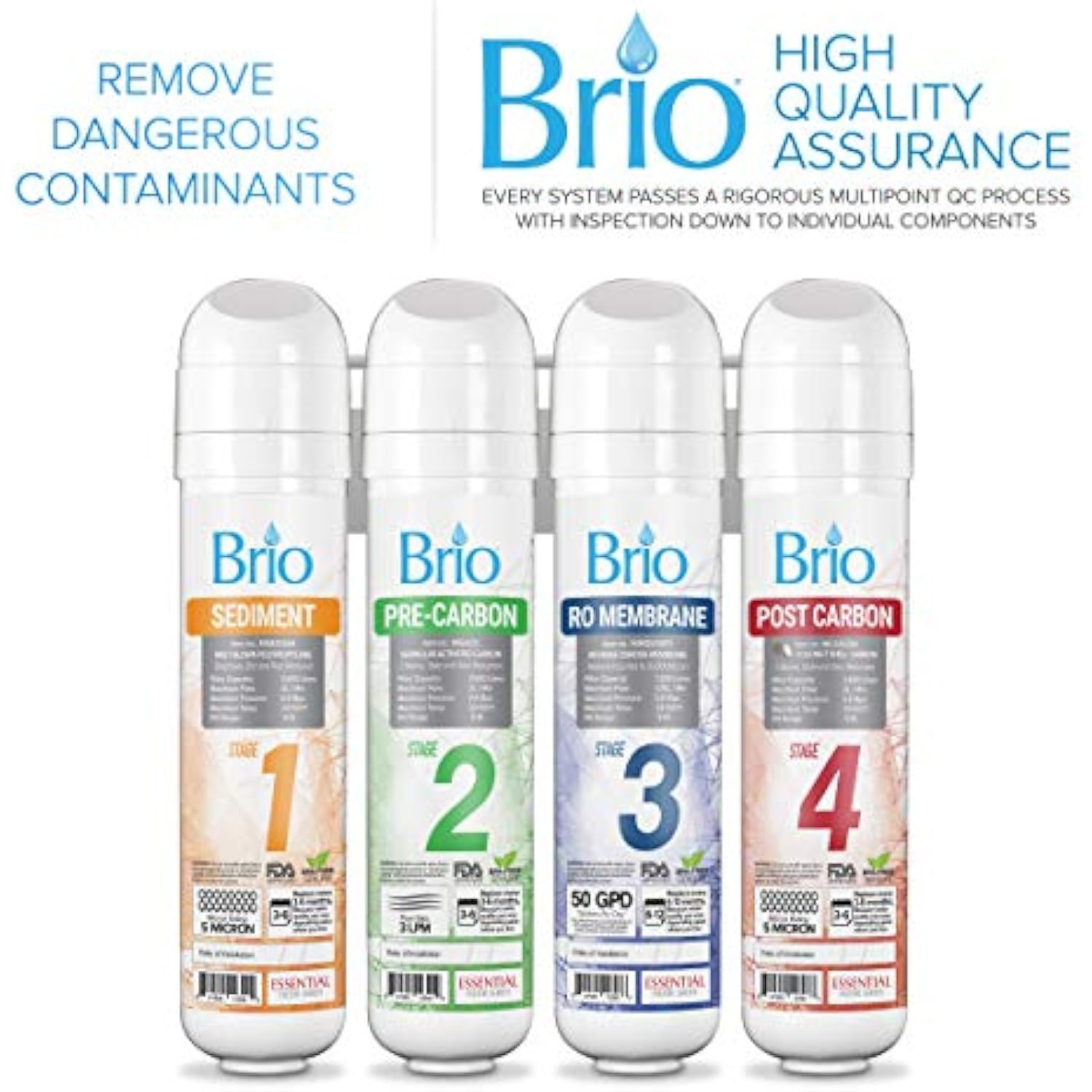 Brio Commercial Grade Bottleless Ultra Safe Reverse Osmosis Drinking