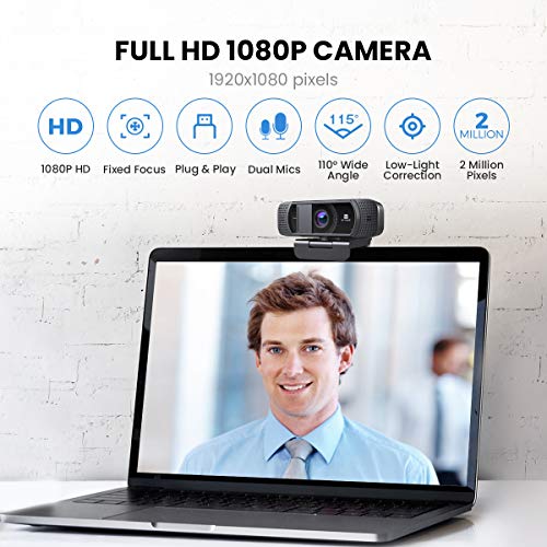 Webcam-with-Microphone-1080P-Vitade-672-HD-Webcam-with-Privacy-Cover-USB-Desktop-Web-Cam-USB-20-Plug-and-Play-for-Streaming-Gaming-Conferencing-Mac-Windows-PC-Laptop-Computer-Skype-Twitch-Youtube