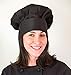 Obvious Chef - Black Chef Hat - Adjustable Fit - Adult (Black)