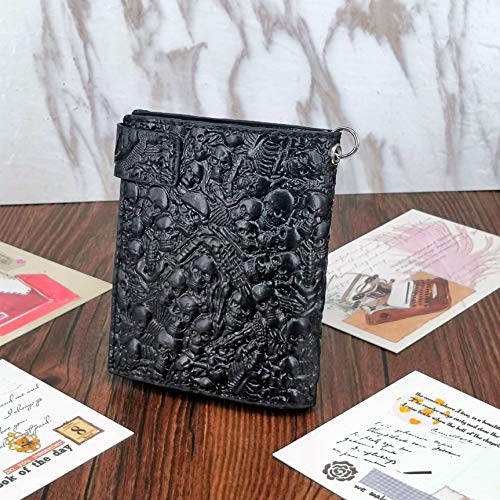 ABC-STORY-Wallet-for-Men-Women-with-Chain-Trucker-Biker-Wallet-Genuine-Leather-Bifold