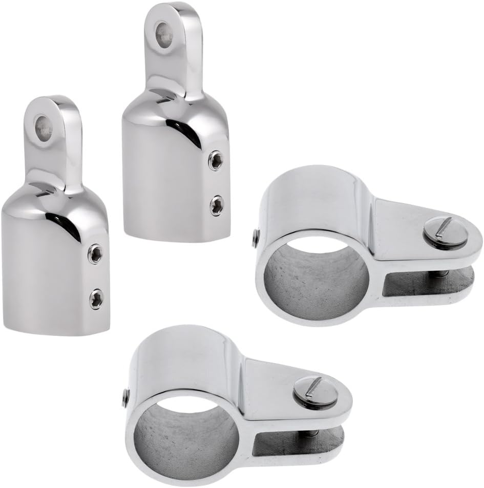 Marine City 316 StainlessSteel Outside Eye End for Bimini Top 1” Round