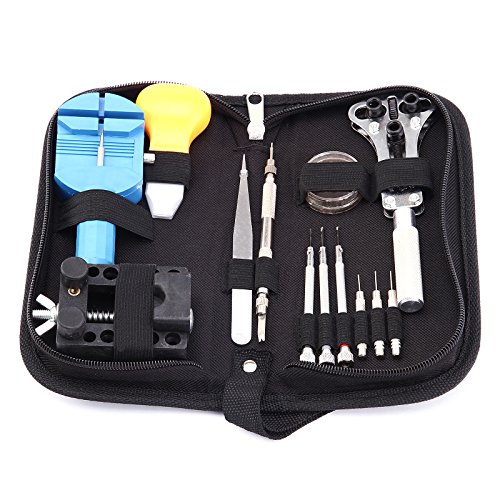 31pcs Watch Link Repair Remover Pins Adjust Change Battery Case Opener Kit Set