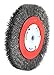 Forney 72750 Wire Bench Wheel Brush, Narrow Face Coarse Crimped with 1/2-Inch and 5/8-Inch Arbor, 6-Inch-by-.014-Inch