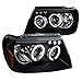 Spec-D Tuning 2LHP-GKEE99JM-TM Jeep Grand Cherokee Black Halo Led Projector Head Lights