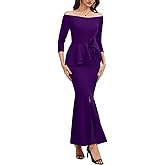 Formal Bodycon Split Long Cocktail Party Dress for Women HOT Elegant Off Shoulder Long Sleeve Sexy Evening Prom Gown Maxi Dresses