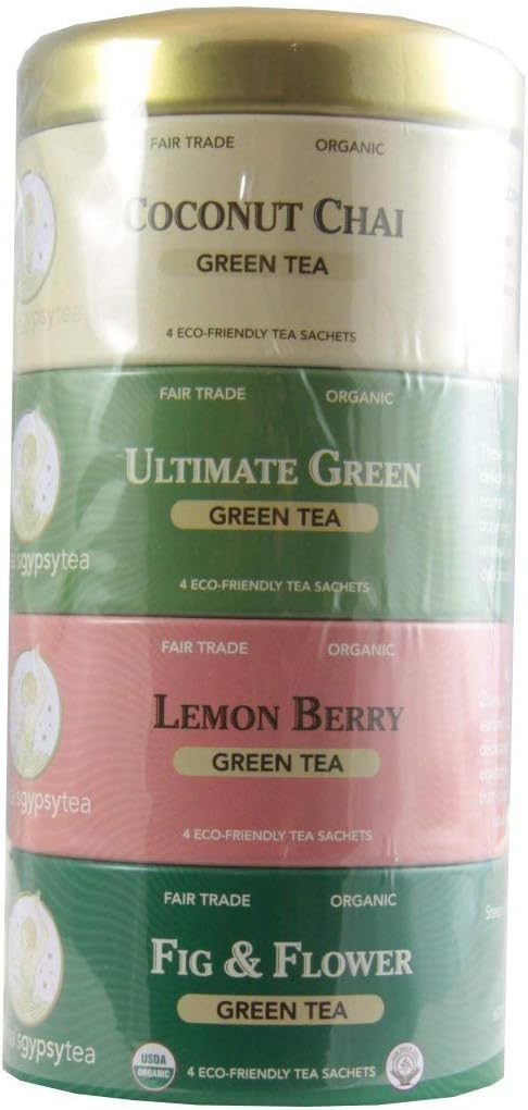 Zhenas Tea - Green Tea Sampler - 16 Tea Sachets
