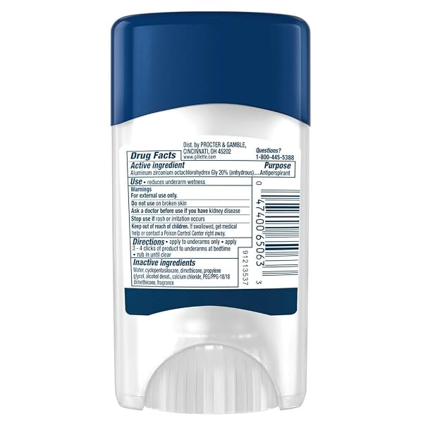 GILLETTE CLINICAL ANTIPERSPIRANT AND DEODORANT FOR MEN, 72HR SWEAT & ODOR PROTECTION, LONG LASTING FRESHNESS, ANTI-WHITE MARK TECHNOLOGY, CLEAR GEL, COOL WAVE SCENT, 1.6 OZ (PACK OF 3)