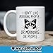 Funny Grumpy Cat Mug - I Don't Like Morning People. Or Mornings. Or People Coffee & Teacup - 11oz Ceramic Internet Meme Cup - Great Unique Gift Idea for Parents, Siblings, Friends, Him or Her