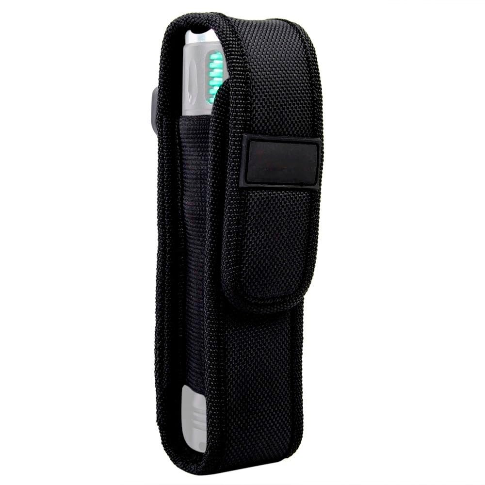 Flashlight Pouch, 5"-8" Molle LED Torch Holster Belt Pouch for Outdoor Hunting Camping Hiking (M)