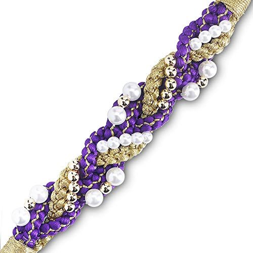 絹100 手組み 振袖用 パール飾り 返品不可 帯〆 選べる色 卒業式 振袖 成人式 袴 紫 帯締め 青 正絹 シルク 黄 橙 赤 緑