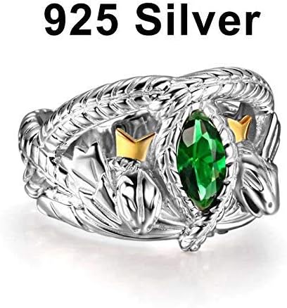 JENNIE SHOP Rings 925 Sterling Silver Aragorn Ring of Barahir LOTR Wedding Ring Fashion Men Jewelry Fan giftn Jewelry (7)