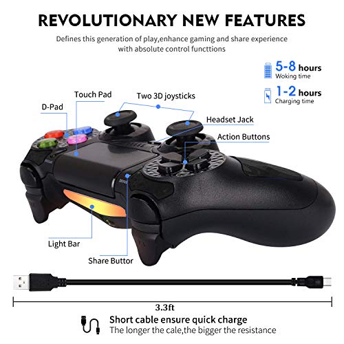 image for Kujian PS4 Controller Wireless Bluetooth Gamepad Controller DS4 Dual S