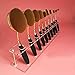 Cosmetic Shelf Tool,TOOPOOT 10pc Oval Makeup Brush Holder Drying Rack Organizer (Lattices)