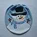 GBSELL 2PCS Set Fancy Snowman Christmas DecorToilet Seat Cover + Anti-Slippery Contour Rug Bathroom Set