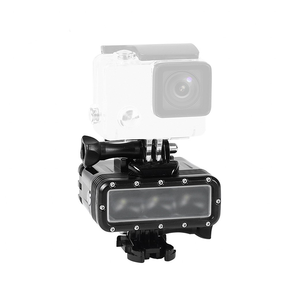 Tolifo Waterproof Underwater Diving LED Video Light Fill Light 40m Underwater High Power Dimmable for GoPro Any Action Cameras