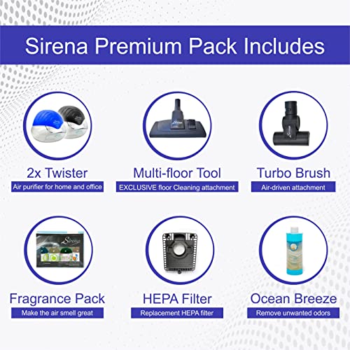 Sirena Bagless Vacuum Cleaner Premium Pack Water Filtration Vacuum