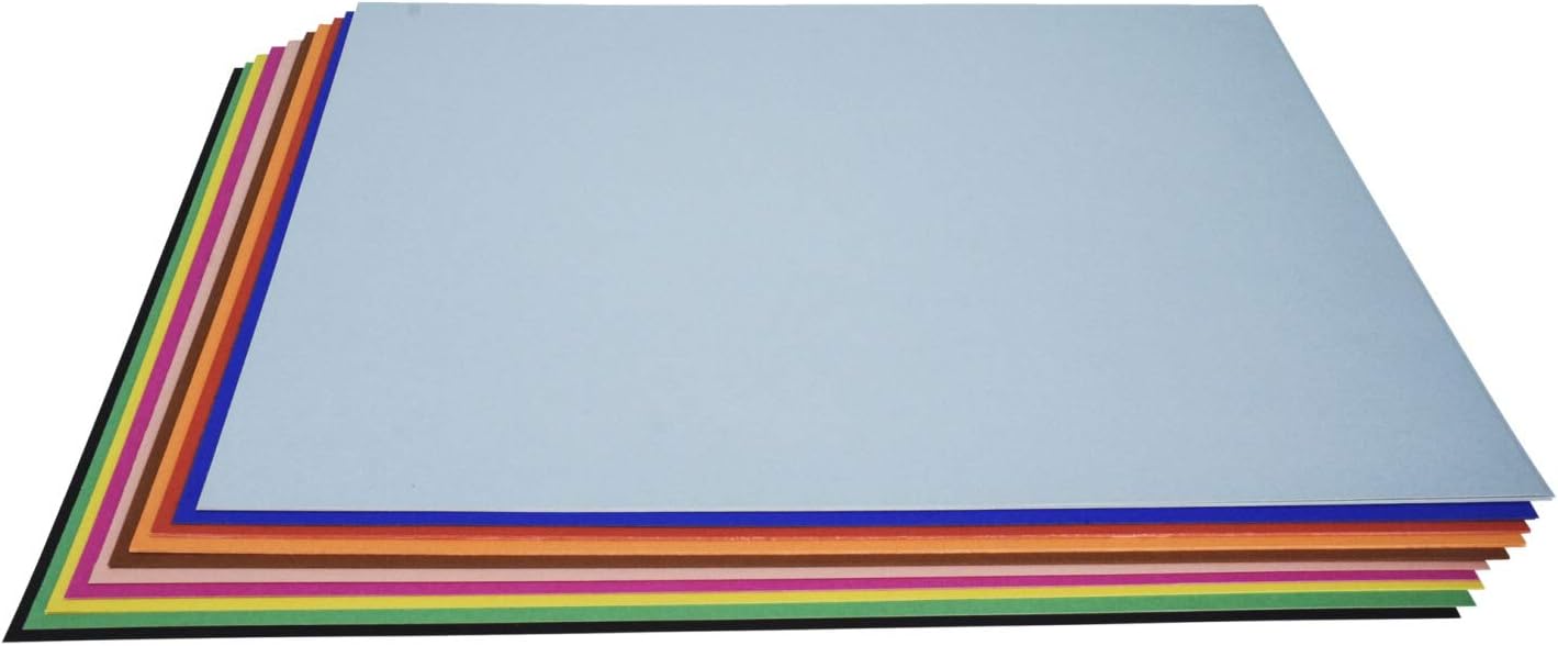 School Smart Railroad Board, 6-Ply, 22 x 28 Inches, Assorted Colors, 25 Boards: Industrial & Scientific