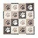 Tadpoles 16 Tile Pawprint Foam Playmat for Kids | 16 Interlocking Tiles with 16 Border Pieces | Soft EVA Foam | Safe & Durable | Total Floor Coverage 50” x 50” | Ages 3 & Up | Brown