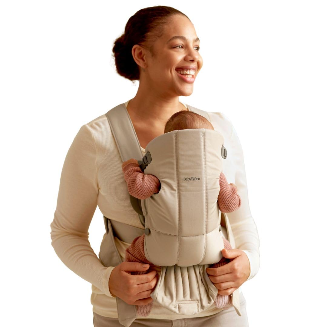 BabyBjörn Baby Carrier Mini, Woven, Beige
