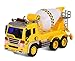 ToyThrill Friction Powered Cement Mixer Push and Go Construction Toy for Boys and Girls with Lights and Sounds - Realistic 1:16 Scale Design