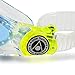 Aqua Sphere Kayenne Junior Swim Goggles with Blue Lens (Clear/Lime). Swimming Goggles for Kids.