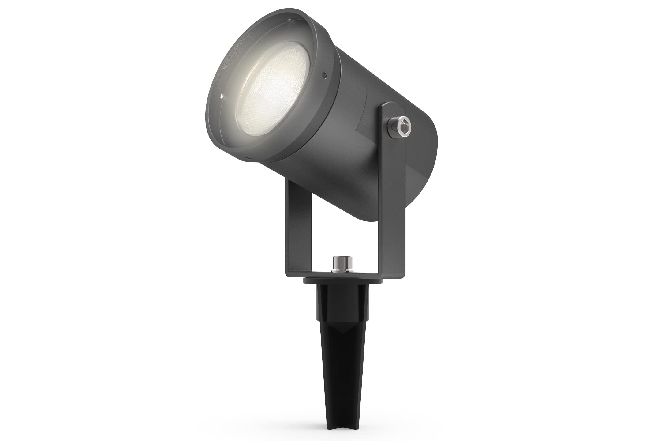 4lite Outdoor Spike Light (Black) 250lm Cool White IP65 Rated LED Integrated 5W Garden Single Spot Light - 4L2/2001-4Yr Guarantee