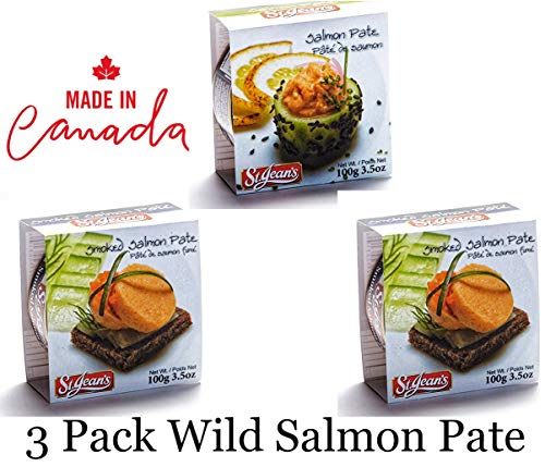 Pate Wild Smoked Salmon Gourmet Gift Food Canadian De Campagne 3 Pack