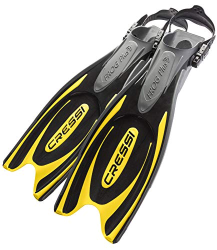 Cressi Frog Plus, black/yellow, L/XL