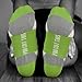 Inspirational Athletic Running Socks | Women's Woven Low Cut | 26.2 | Lime, OneSize
