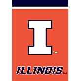 Briarwood Lane Garden Flag 12x18 For Outdoor Illinois Fighting Illini NCAA Licensed Garden Flag Flags For Outside