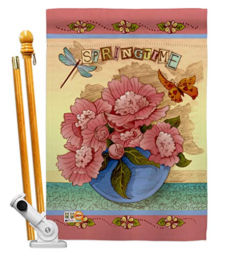 Breeze Decor HS104084-BO Springtime Spring Floral Decorative Vertical, House Fl…