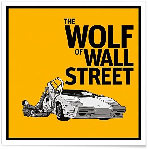 Juniqe® Posters 50x50cm Movies - Design The Wolf of Wall Street (Format: Square) - Pictures, Art prints & Prints by independent artists Designed by Federico Mancosu