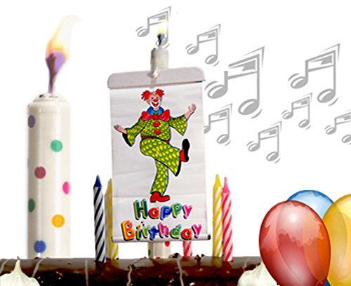 Party Propz Musical Banner Candle For Birthday Cakes Happy