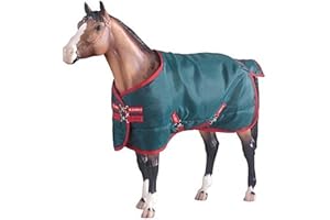 Breyer Traditional Rambo Blanket, Green/Red (1:9 Scale)
